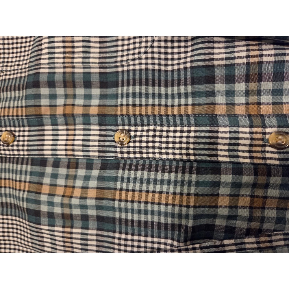 McGregor Classics‎ Mens Tall LT Plaid Button Down Shirt Blue Green Long Sleeve - Picture 2 of 7